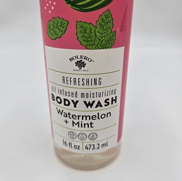 Bolero Refreshing Oil Infused Moisturizing Body Wash Watermelon & Mint 16oz-NEW - Picture 2 of 4